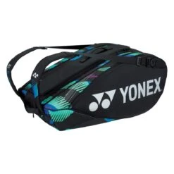 Yonex Racketbag Pro Racquet (Schlägertasche, 3 Hauptfächer, Therrmofach) Schwarz/grün 9er