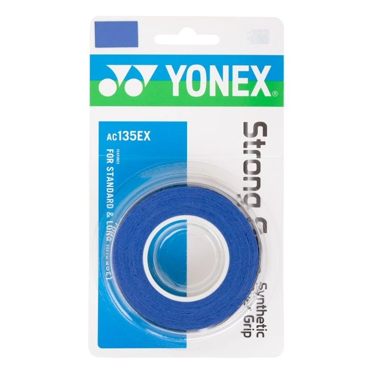 Yonex Overgrip Strong 0.6mm Blau 3er 1 Yonex Overgrip Strong 0.6mm Blau 3er