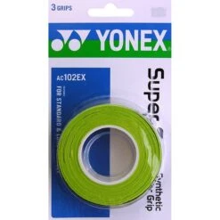 Yonex Overgrip Super Grap 0.6mm (Komfort/glatt/leicht Haftend) Citrusgrün 3er