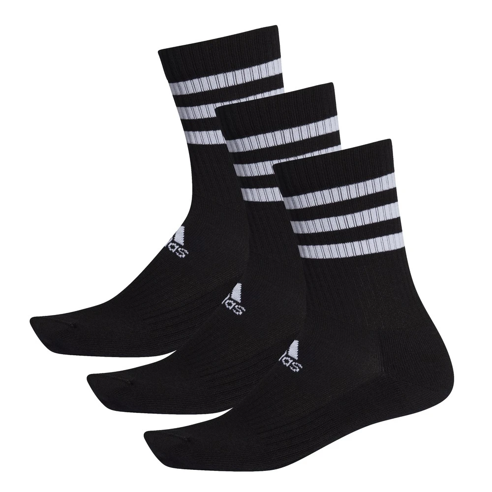 ADIDAS PERFORMANCE Adidas Sportsocken Crew Cushion 3-Stripes (durchgehend Gepolstert) Schwarz - 3 Paar 2 ADIDAS PERFORMANCE Adidas Sportsocken Crew Cushion 3-Stripes (durchgehend Gepolstert) Schwarz - 3 Paar – Bild 2