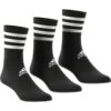 ADIDAS PERFORMANCE Adidas Sportsocken Crew Cushion 3-Stripes (durchgehend Gepolstert) Schwarz - 3 Paar