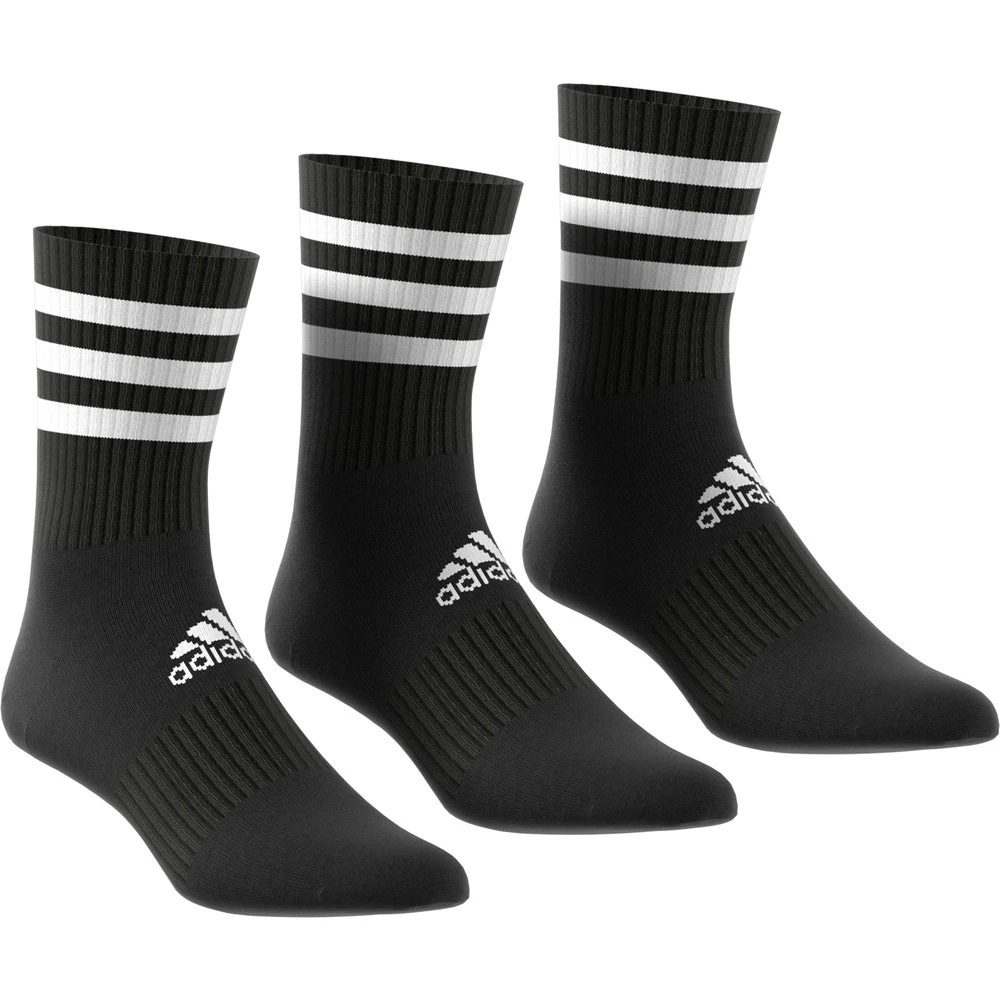 ADIDAS PERFORMANCE Adidas Sportsocken Crew Cushion 3-Stripes (durchgehend Gepolstert) Schwarz - 3 Paar 1 ADIDAS PERFORMANCE Adidas Sportsocken Crew Cushion 3-Stripes (durchgehend Gepolstert) Schwarz - 3 Paar
