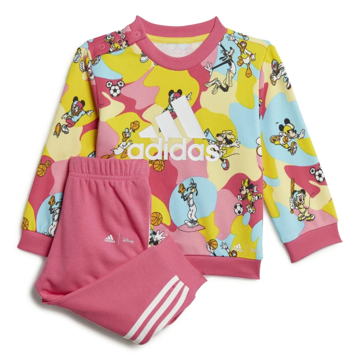 ADIDAS PERFORMANCE Adidas X Disney Jogginganzug Mickey Maus Pink Mädchen Kleinkinder 1 ADIDAS PERFORMANCE Adidas X Disney Jogginganzug Mickey Maus Pink Mädchen Kleinkinder